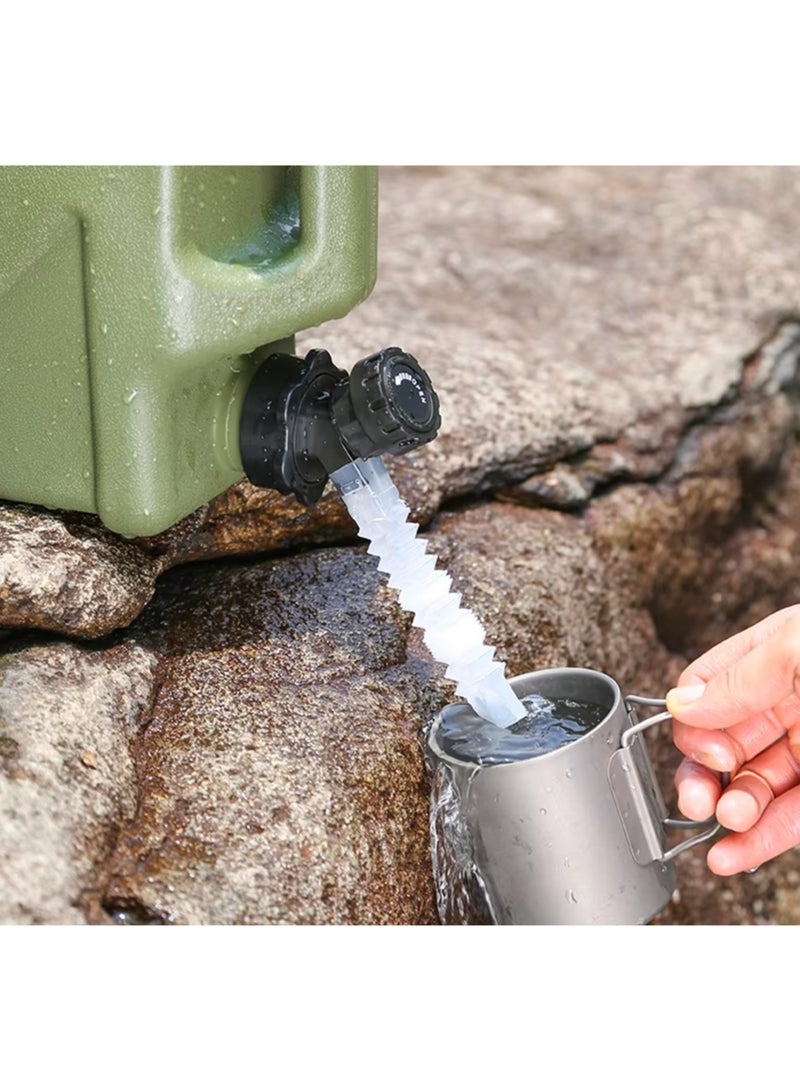 25L Camping Water Jug Outdoor Water Storage Container with Driving Tap Large Capacity Water Tank Bucket - Image 5